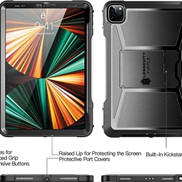 Ztotop iPad Pro 12.9 Strong Rugged Case 6th 5th Generation 2021 2022 Longevity - Picture 3 of 10